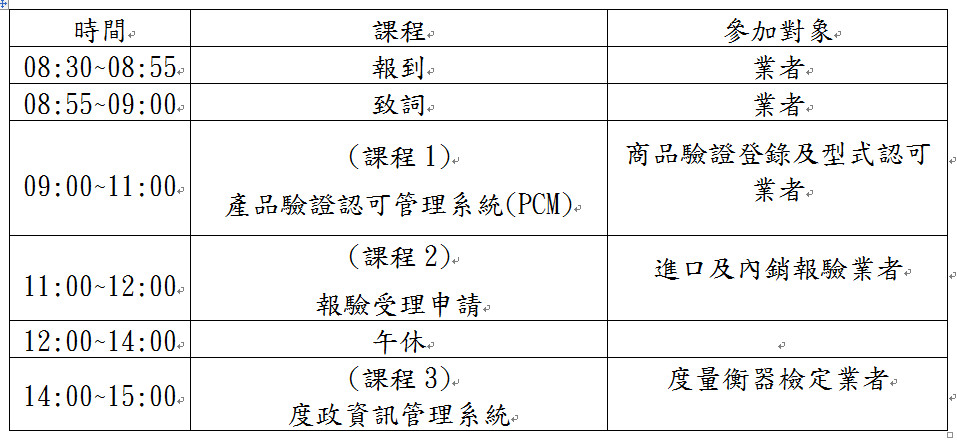 業者線上申辦檢驗/檢定推廣說明會